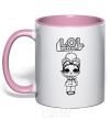 Mug with a colored handle Lol surprise в плаще light-pink фото