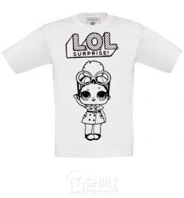 Kids T-shirt Lol surprise в плаще White фото
