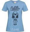 Women's T-shirt Lol surprise в плаще sky-blue фото