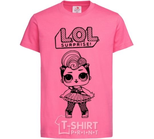 Детская футболка Lol surprise мисс Панк Ярко-розовый фото