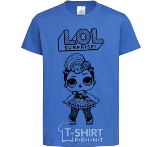 Kids T-shirt Lol surprise Miss Punk royal-blue фото
