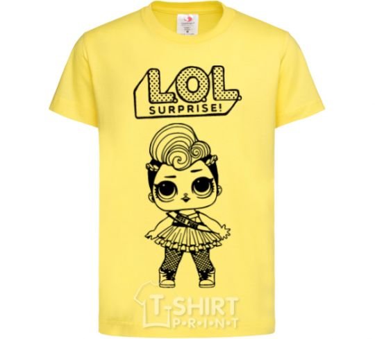 Kids T-shirt Lol surprise Miss Punk cornsilk фото