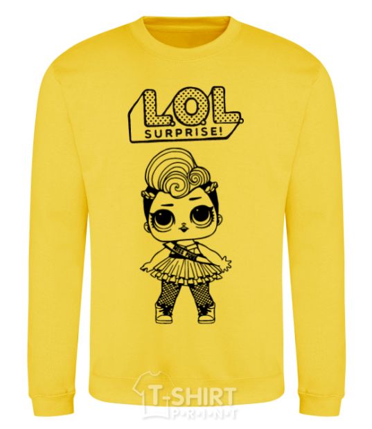 Sweatshirt Lol surprise Miss Punk yellow фото