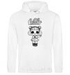 Men`s hoodie Lol surprise in winter headphones White фото