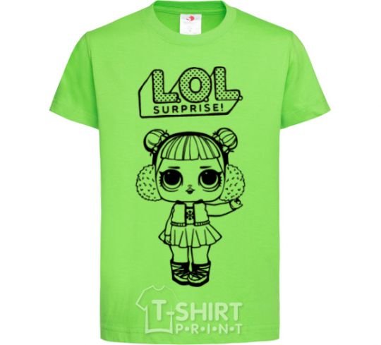 Kids T-shirt Lol surprise in winter headphones orchid-green фото