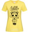 Женская футболка Lol surprise в зимних наушниках Лимонный фото