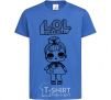 Kids T-shirt Lol surprise with the poodle royal-blue фото