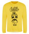 Sweatshirt Lol surprise with the poodle yellow фото