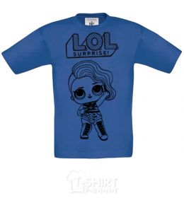 Kids T-shirt Lol surprise american style royal-blue фото