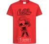Детская футболка Lol surprise американский стиль Красный фото