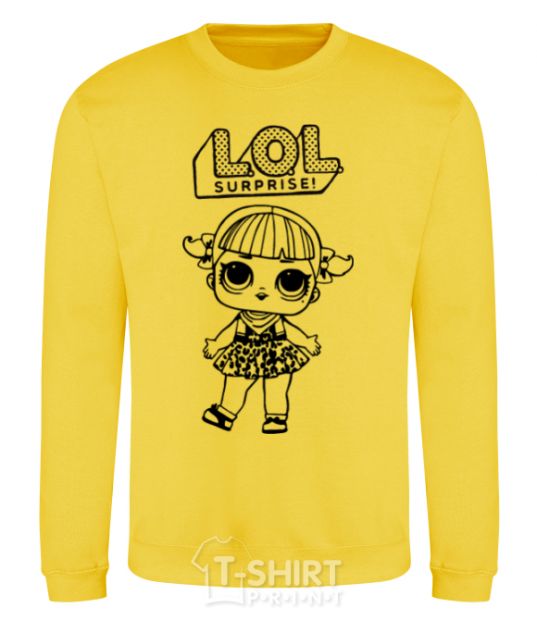 Sweatshirt Lol surprise tiger skirt yellow фото