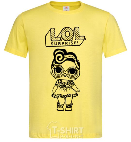 Мужская футболка Lol surprise тигровая накидка Лимонный фото