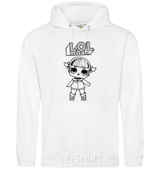 Men`s hoodie Lol surprise in boots White фото