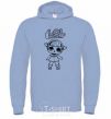 Men`s hoodie Lol surprise in boots sky-blue фото