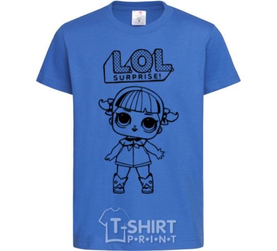Kids T-shirt Lol surprise in boots royal-blue фото
