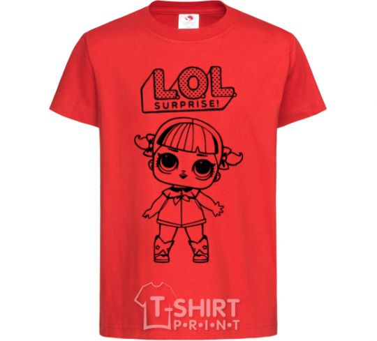 Kids T-shirt Lol surprise in boots red фото