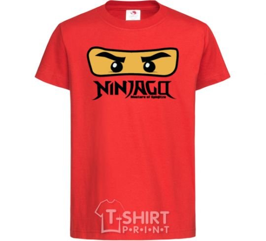 Детская футболка Ninjago Masters of Spinjitzu Красный фото