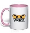 Mug with a colored handle Ninjago Masters of Spinjitzu light-pink фото