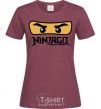 Women's T-shirt Ninjago Masters of Spinjitzu burgundy фото