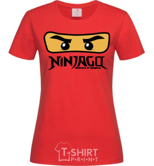 Women's T-shirt Ninjago Masters of Spinjitzu red фото