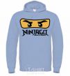 Men`s hoodie Ninjago Masters of Spinjitzu sky-blue фото