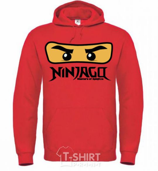 Men`s hoodie Ninjago Masters of Spinjitzu bright-red фото