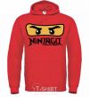 Men`s hoodie Ninjago Masters of Spinjitzu bright-red фото