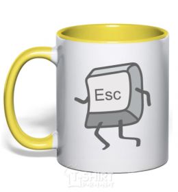 Mug with a colored handle