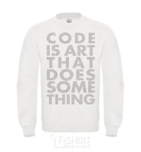 Sweatshirt Code is art White фото