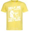 Men's T-Shirt Help me stack overflow you're my only hope cornsilk фото