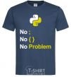 Men's T-Shirt No problem navy-blue фото