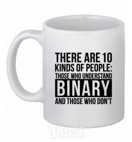 Ceramic mug Strong people White фото