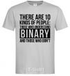 Men's T-Shirt There are 10 kinds of people grey фото