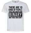 Men's T-Shirt There are 10 kinds of people White фото