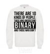 Sweatshirt There are 10 kinds of people White фото