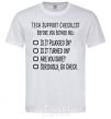 Men's T-Shirt Tech support checklist White фото