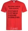Men's T-Shirt Tech support checklist red фото
