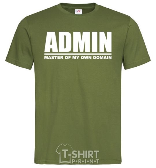 Men's T-Shirt Admin master of my own domain millennial-khaki фото