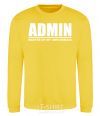 Sweatshirt Admin master of my own domain yellow фото