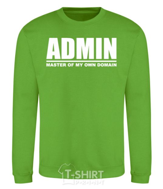 Sweatshirt Admin master of my own domain orchid-green фото