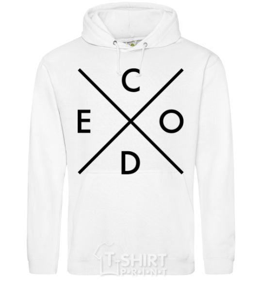 Men`s hoodie C o d e White фото