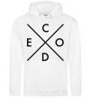 Men`s hoodie C o d e White фото