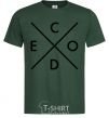 Мужская футболка C o d e Темно-зеленый фото