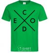 Men's T-Shirt C o d e kelly-green фото