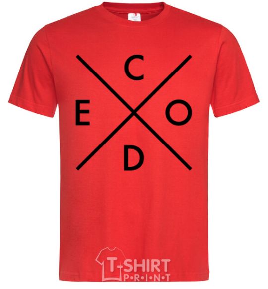 Men's T-Shirt C o d e red фото