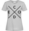 Women's T-shirt C o d e grey фото