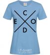 Женская футболка C o d e Голубой фото