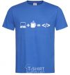 Men's T-Shirt Code royal-blue фото