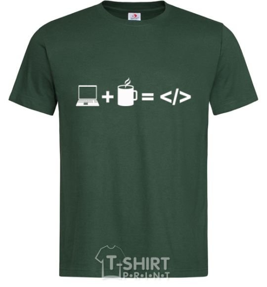 Men's T-Shirt Code bottle-green фото