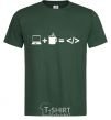 Men's T-Shirt Code bottle-green фото